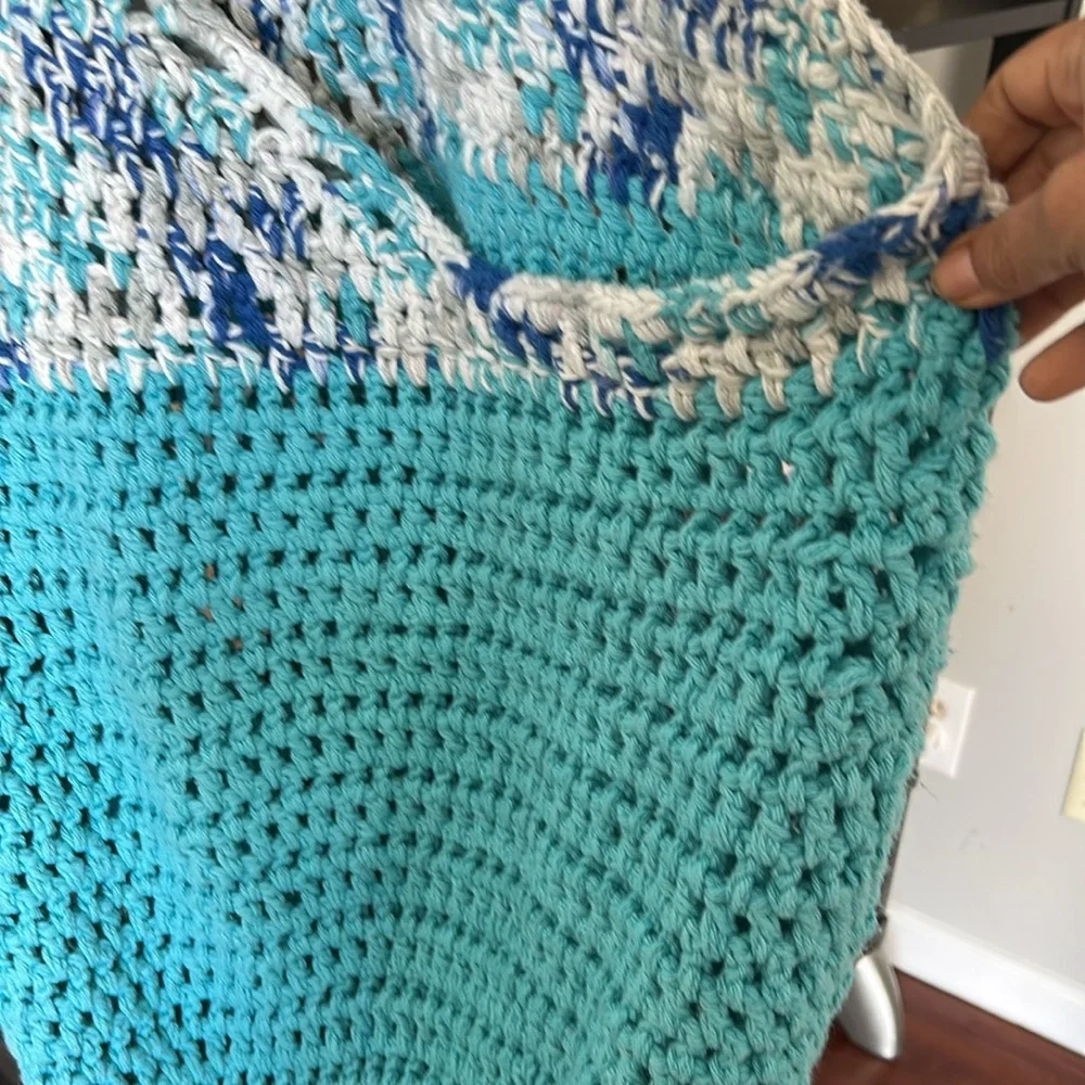 Tote Bag Handmade Crochet  Fresh market tote super big boho hippie
